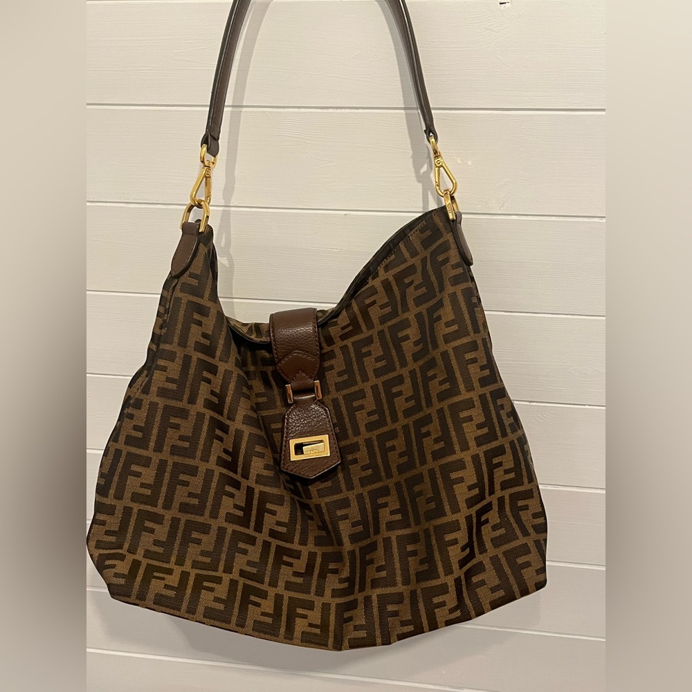 Fendi Zucca Hobo Bag